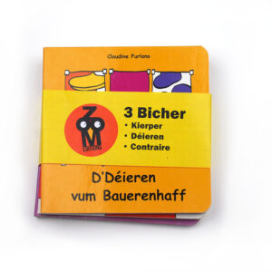 3 Bicher : De Kierper, Déieren, Contraire